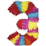 Party Factory Pinata Pinata Zahl 0-9 Geburtstagspinata zum selbst Befüllen, geräumig, stabil
