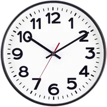EUROTIME Funk Wanduhr 30 cm 53820-05 schwarz
