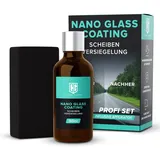 Nano Glass Coating | Scheibenversiegelung Auto mit Lotuseffekt – Klare Sicht bei Regen & Schnee Nano Glasversiegelung – Regenabweiser, Schmutzabweiser mit Abperleffekt - Lotuseffekt Dusche & Fenster