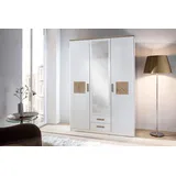 WIMEX Kärnten Drehtürenschrank 135 x 198 x 58 cm weiß