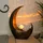 GLOBO Solarleuchte Glas/Messing 37,5x13,5x45 cm 2er Set orange