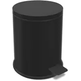 ZACK Treteimer VASCA 3 Liter Edelstahl schwarz Kosmetikeimer
