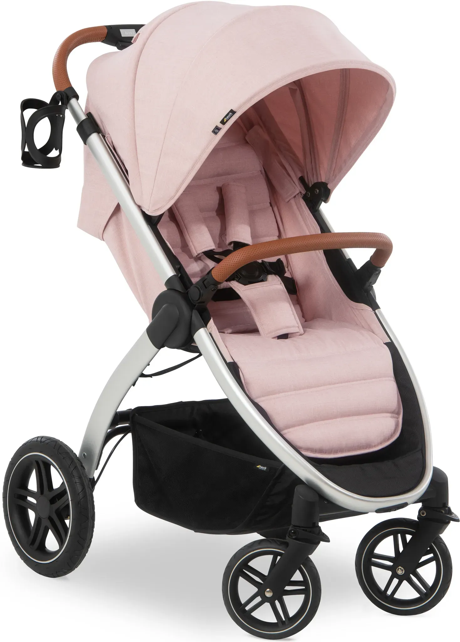 Kinder-Buggy HAUCK "Uptown" rosa (melange rose) Baby Kinderwagen mit schwenk- und feststellbaren Vorderrädern;