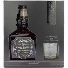 Jack Daniel's Single Barrel Select Tennessee 45% vol 0,7 Geschenkset