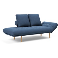 INNOVATION LIVING Schlafsofa Rollo Stem Stoff Blau Blue