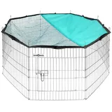 kerbl austria handels gmbh Freigehege für Kleintiere mit Tür Netz, Sonnenschutz, Metallgitter verzinkt, Freilauf für Kaninchen