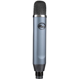 Blue Microphones Blue Ember XLR Kondensatormikrofon für Aufnahmen und Streaming, mit optimierter Kondensatorkapsel und Mikrofonstativ-Adapter - Grau