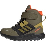 adidas Terrex Trailmaker High Cold.RDY Hiking Shoes-High (Non-Football), Focus Olive/Pulse Olive/Impact orange, 36 2/3