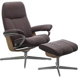 Stressless Relaxsessel STRESSLESS Consul Sessel Gr. Material Bezug, Material Gestell, Ausführung / Funktion, Maße B/H/T, rot (bordeau) Lesesessel und Relaxsessel