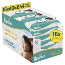 Pampers Aqua Soft Touch Feuchttücher = 864.0 Stück