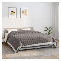 vidaXL Gewichtsdecke Grau 220x260 cm 15 kg Stoff
