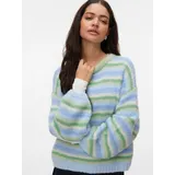 Vero Moda VMMAYBE STRIPE LS O-NECK Pullover Grün L
