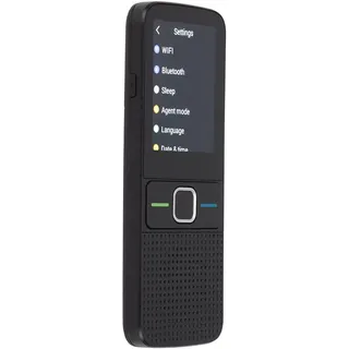 Bewinner Smart Voice Translator, Smart Voice Photo Translator, 2-Wege-Instant-138-Sprachen-Touchscreen-WLAN-Übersetzungsgerät für das Studium von Reisegeschäften(Schwarz)