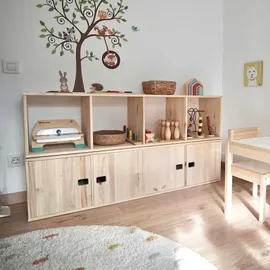 Astigarraga Bücherregal 140 x 36,2 x 33 cm Beige