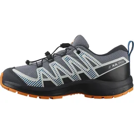 Salomon XA Pro V8 Kinder Grisaille / Dark Blue / Turmeric 36