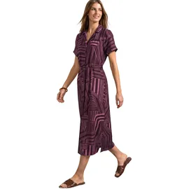 STREET ONE Midikleid Grafisches Muster Lila/Pink/Rosa 44