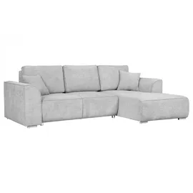 OTTO home Ecksofa OTTO HOME "BEATRICE optionale Schlafsofa mit Bettkasten, B/T/H: 265/170/86 cm", beige (creme), B:265cm H:86cm T:170cm, 100% Polyester, Sofas, Ecksofa, L-Form, wahlweise auch mit Bettfunktion und Bettkasten