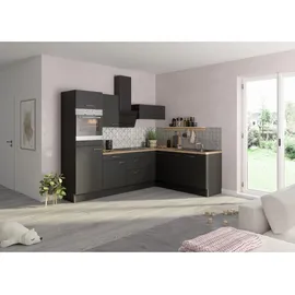 OPTIFIT Winkelküche L-Form 270 cm anthrazit matt
