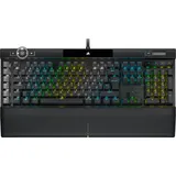 Corsair K100 RGB Optical-Mechanical Gaming Keyboard (Corsair OPX Optical Keyswitches: Hyper-Fast & Linear, Per-Key Backlighting, Leatherette Palm Rest, Elgato