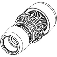 TECE logo-Ax Kupplung reduziert Dimension 25x16mm, Siliziumbronze