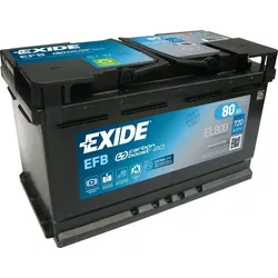 Exide EL800 Start-Stop EFB 12V 80Ah 720A Autobatterie