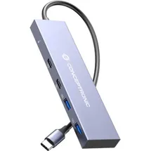 Conceptronic HUBBIES13G Schnittstellen-Hub USB 3.2 Gen 2 (3.1 Gen 2) Type-C 10000 Mbit/s Grau