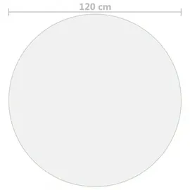vidaXL Tischfolie Matt Ø 120 cm 1,6 mm