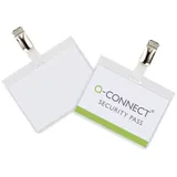 Q-Connect Namensschild 60x90mm mit Clip geschlossen VE=25 Stück