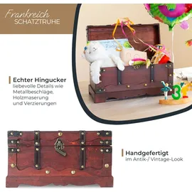 HMF Schatztruhe 40 x 19 x 22 cm 1-tlg. braun