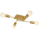LUCIDE LESTER - Deckenleuchte - 4xE27 - Mattes Gold/Messing