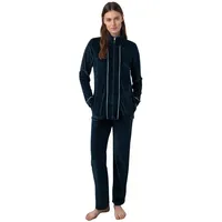 Vamp Hausanzug (Set, 2 tlg., Set) Damen Hausanzug 2-teilig Homewear Loungeanzug Nikki blau|lila 42 (Herstellergröße XL)