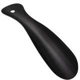 Harniruco Schuhlöffel Klein,Tragbar Schuhanzieher Klein Metall,Schwarz Shoe Horn 15cm Kleiner Schuhlöffel für Reisen - 7inch