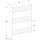 VCM Wandregal Kidos 70 x 80 cm Holzwerkstoff weiß