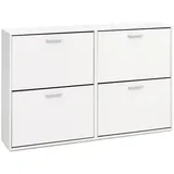 Wohnling WL5.829 120 x 81 x 24 cm weiß / weiß 4 Fächer