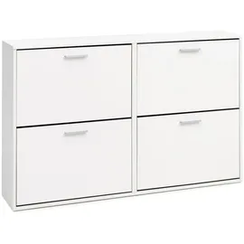 Wohnling WL5.829 120 x 81 x 24 cm weiß / weiß 4 Fächer