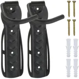 Relaxdays Fahrrad Wandhalterung 2er Set schwarz