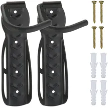 Relaxdays Fahrrad Wandhalterung 2er Set schwarz