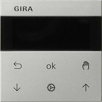 Gira 5366600 System 3000 Jalousieuhr Display 55 edelstahl (lackiert))