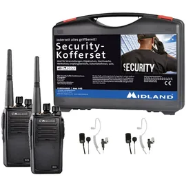 Midland G15 Pro NC PMR 2er Security-Koffer inkl. MA 31-M C1127.S2 PMR-Funkgerät 2er Set