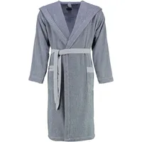 Marc O'Polo Bademäntel unisex Kapuze Melange smoke blue-offwhite M