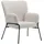 Svita Loungesessel FREIA Teddyboucle 66 x 92 x 64 cm Weiß