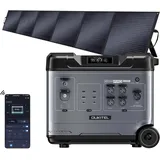 OUKITEL P5000 PRO 5120Wh Notstromaggregat für Haus, 4000W Powerstation mit 1 * 500W Solarpanel, LiFePO4 akku Stromspeicher Notstrom, Solargenerator Stromerzeuger für Camping/Notfälle/Wohnmobil