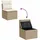 vidaXL Garten-Sofagarnitur 9-tlg. Loungeset beige