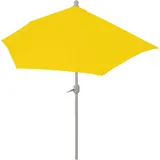 MCW Sonnenschirm Lorca Halbrund 2,7m UV 50+ 270cm Gelb ohne Ständer