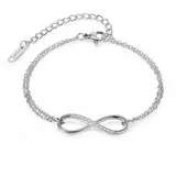 COLLEZIONE ALESSANDRO Eternity Armband silber Metall onesize