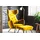 KAWOLA Ohrensessel LOTTE Velvet 79 x 117 x 79 cm Gelb mit Hocker
