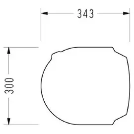 Bäder Boutique SARDES Urinal Deckel