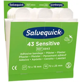 Salvequick Pflaster Sensitive 6 x 43 Stück