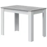 freiraum Esstisch Cloe, in Artik-Weiß/Beton-Grau - 108x78x67 (BxHxT) grau