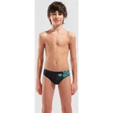 Badehose Slip Jungen arena Kikko V Print - Black-water - 128